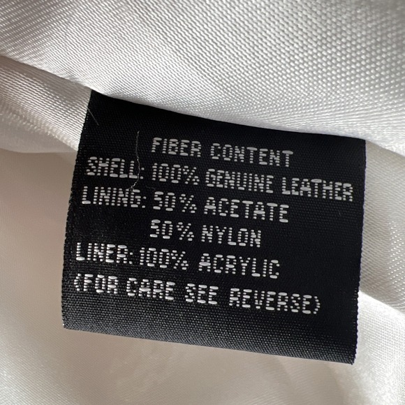 Che-Bella White Quilted Leather Hooded Coat w/ Faux Fur Trim – Women's Large - Picture 10 of 11